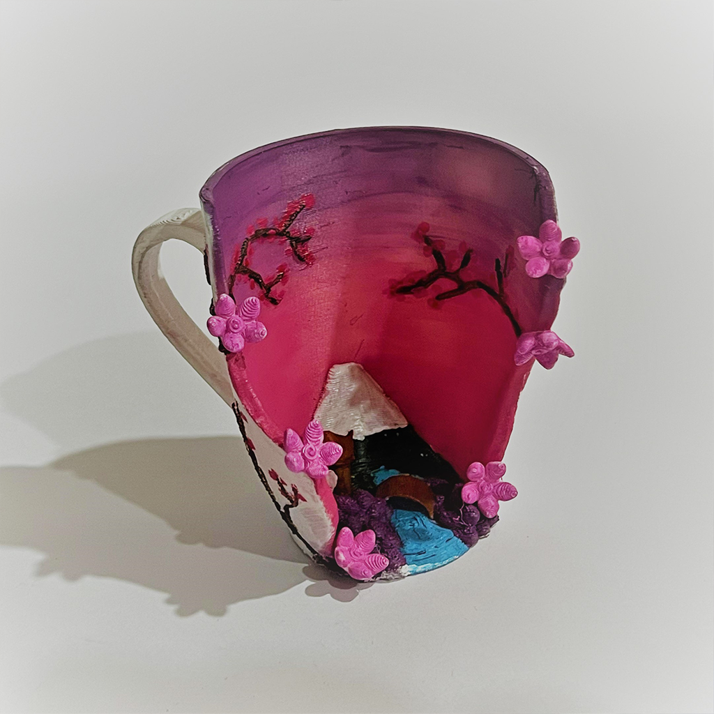 ? Unique Japanese Garden Cup Decoration ?